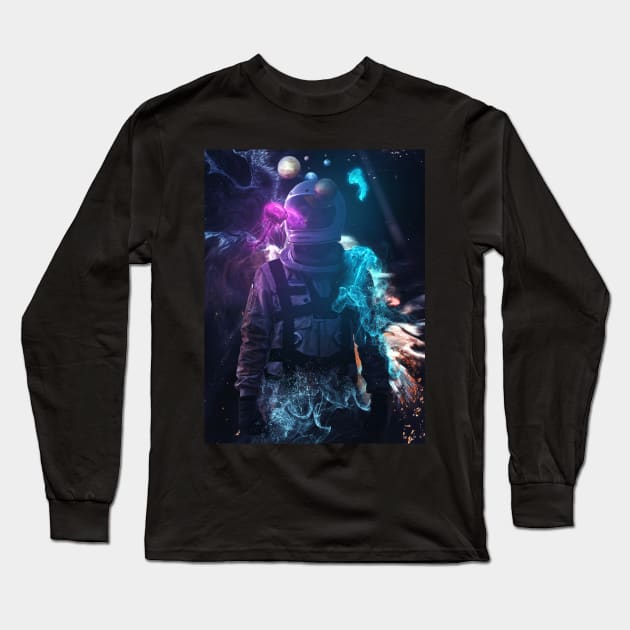 Spaceman Long Sleeve T-Shirt by Marischa Becker